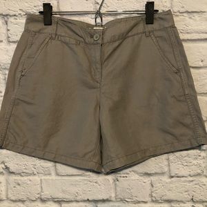Loft gray cotton/linen shorts